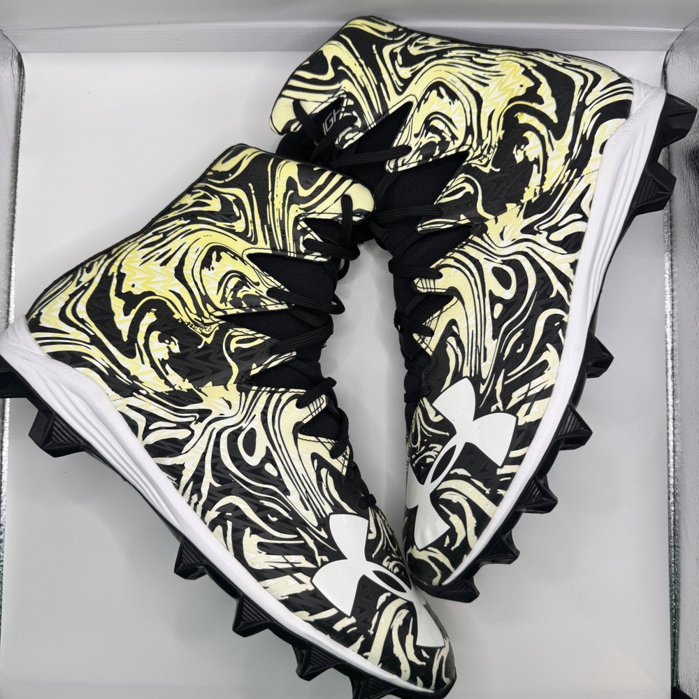 Under Armour Cleats Mens 11 Highlight Football Black Marble 1289772-011 No box